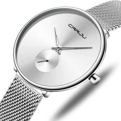 Watch Minimalist Mesh Dial Timepiece for Everyday Style - WO2MEN