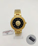 Watch with Complete Calendar Lion Dial - Gold Black