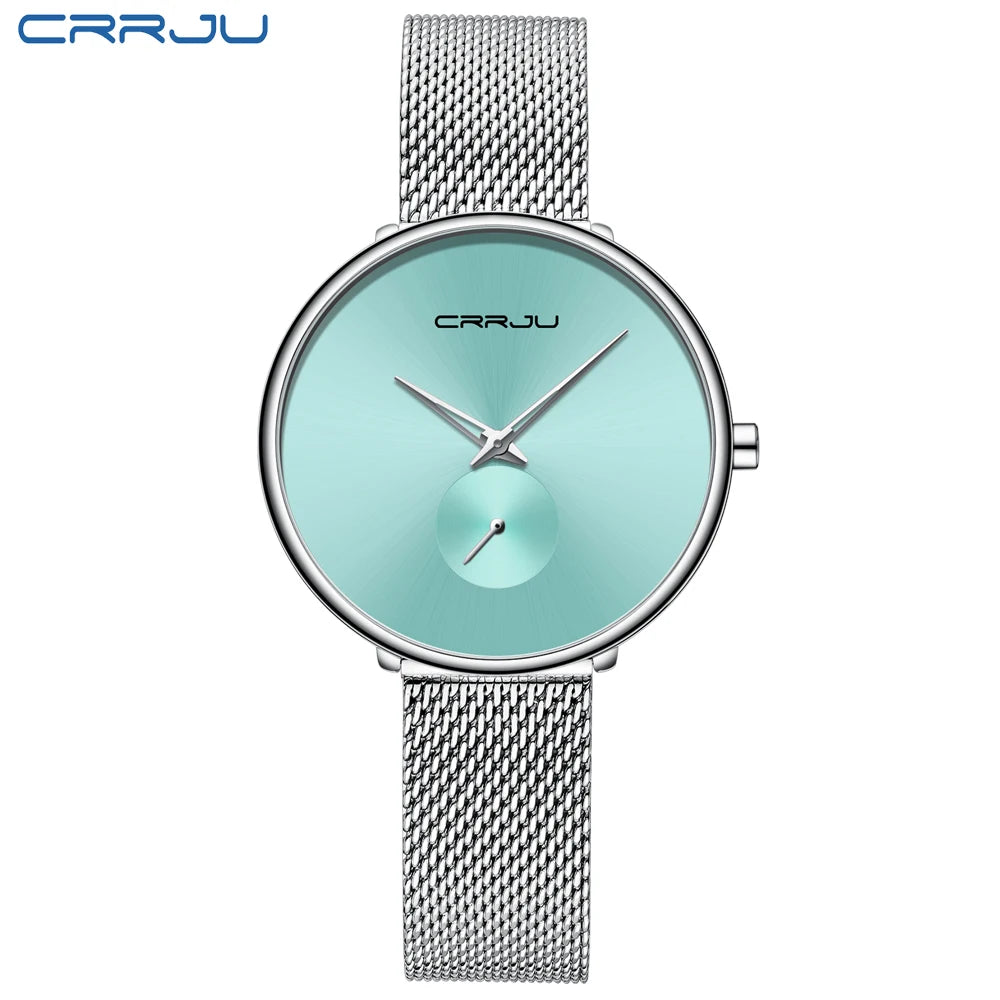 Minimalist Round Timepiece With Slim Band For Everyday