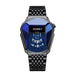 Geometric Dial Watch with Mesh Band Premium Design - Be