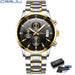 Artisan Chronograph Wristwatch With Classic Bracelet - Silver Gold Black