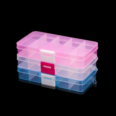 Transparent Jewelry Storage Box with Compartments