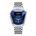 Geometric Dial Watch with Mesh Band Premium Design - Se