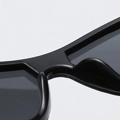 Sunglasses Rimless Square Mirrored Lenses Classic