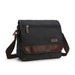 Unisex Messenger Bag Large Capacity Crossbody - Black Big