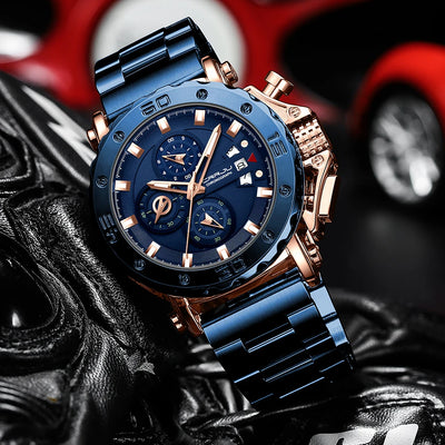 Chronograph Dial Timepiece With Bold Silhouette Design