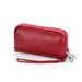 Long Zip Wallet with Wrist Strap for Phone Card - Burgundy