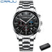 Chrono Calendar Masterpiece Watch With Moonphase Dial - Silver Black