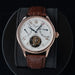 Tourbillon Wrist Watch Crocodile Leather Automatic - Roseglod