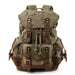 Vintage Canvas Backpack for Travel And Daily Use - Waxed Dark Grey V2