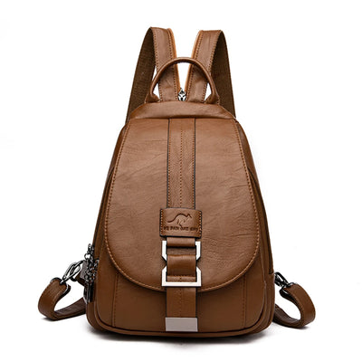 Women Backpack with Front Buckle And Adjustable Straps