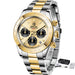 Wristwatch Chronograph Diver Timepiece Precision - Gold Black