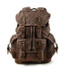 Vintage Canvas Backpack for Travel And Daily Use - Waxed Coffee V2
