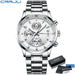Artisan Chronograph Wristwatch With Classic Bracelet - Silver White