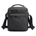 Messenger Bag Multipocket Design with Zip Pockets - Black