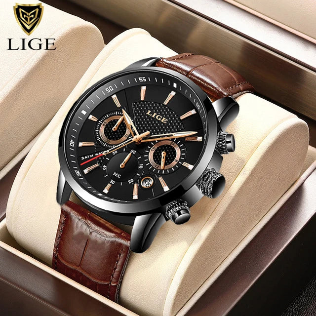 Chrono Cavalier Strap Wristwatch Premium With Subdials