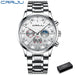 Chrono Calendar Masterpiece Watch With Moonphase Dial - Silver