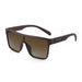 Polarized Square Shield Sunglasses for Adults - Brown