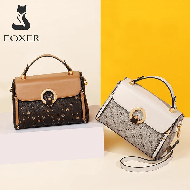 Vintage Signature Tote with Round Clasp Accent Ring