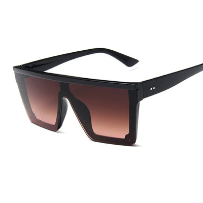 Square Oversize Sunglasses In Bold Frame for All - BK/BR/PK