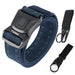 Nylon Belt with Rustproof Buckle Quick Release - Navy Blue