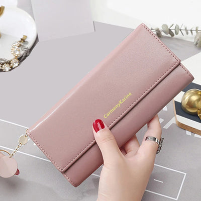 Structured Long Wallet Card Holder Clutch Everyday - WO2MEN