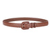 Buckle Belt with Wide Waistband for Everyday Wear - Coffee
