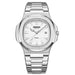 Elegant Quartz Wristwatch for Timeless Everyday Wear - Silvery White