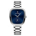 Watch Square Dial with Subdial for Everyday Elegance - Silver Blue