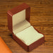 Watch Box with Cushioned Interior Clamshell Case - Brown