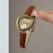 Asymmetrical Dial Watch Quartz Movement Elegant - Gold