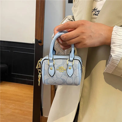 Mini Satchel With Letter Logo And Cherry Motif Refined