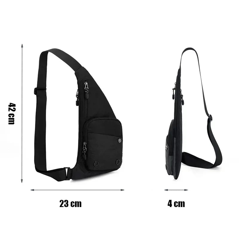 Chest Bag with Multiple Pockets and Adjustable Strap
