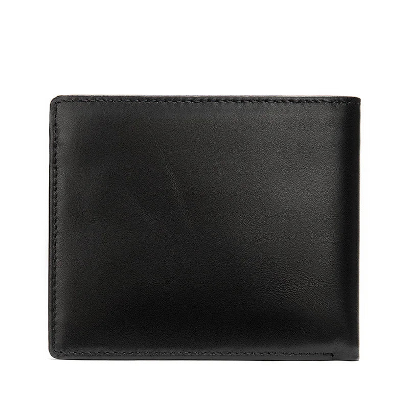 Slim Leather Wallet with Cash Compartments Card Holders