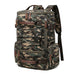 Canvas Backpack with Front Pocket And Large Capacity - Camo Green