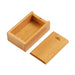 Sliding Top Jewelry Storage Box For Necklace Ring - Carbon Bamboo