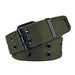 Belt with Grommet Eyelets And Adjustable Buckle - Green