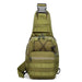 Tactical Sling Backpack Crossbody Bag Waterproof Nylon - Olive Drab