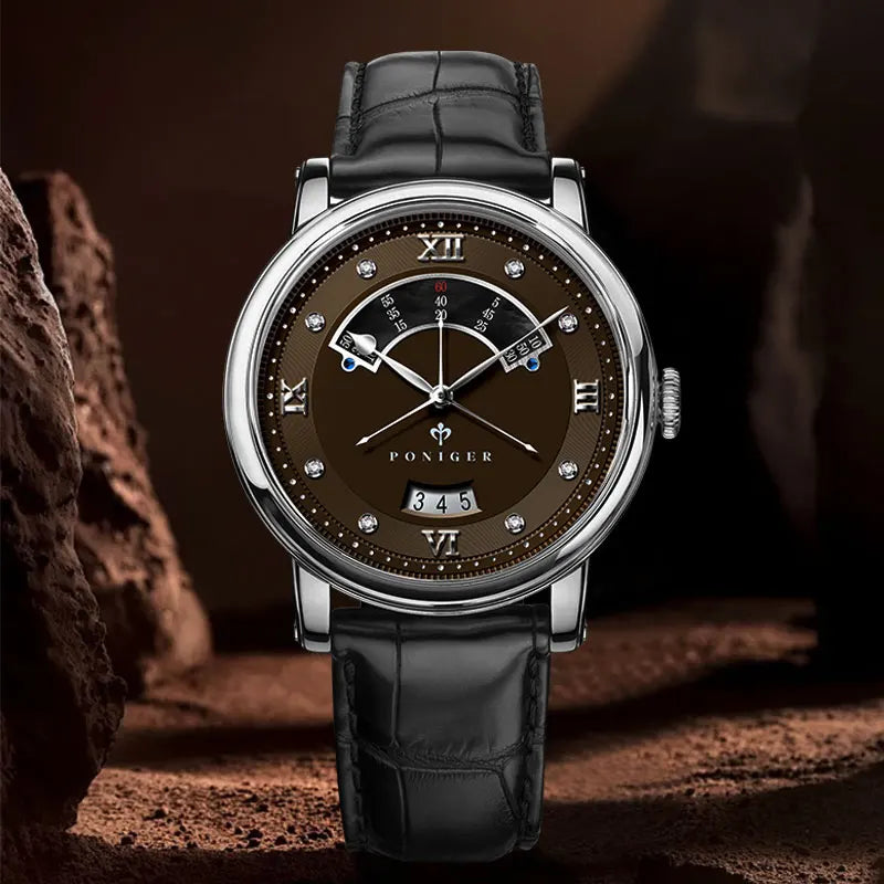 Mechanical Tourbillon Wristwatch with Date Window