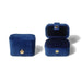 Jewelry Box Compact Ring Storage Case for Studs Mini - Blue