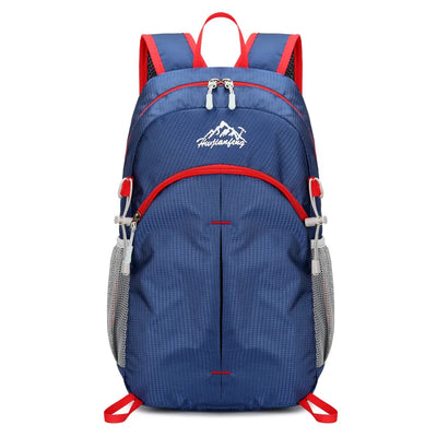 Ultralight Hiking Backpack Foldable for Outdoor Travel - Dark Blue