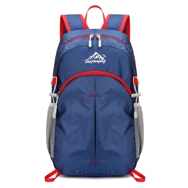 Ultralight Hiking Backpack Foldable for Outdoor Travel - Dark Blue