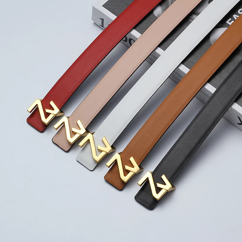 Belt 25mm Width Reversible Leather for Dresses