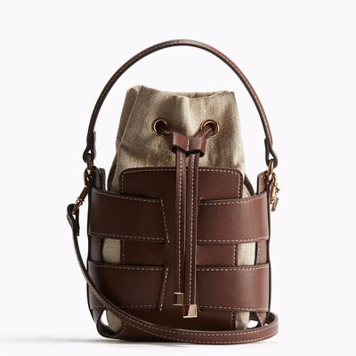 Handbag Bucket Crossbody With Structured Silhouette - WO2MEN