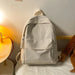 Waterproof Travel Backpack with Front Pocket Design - Beige