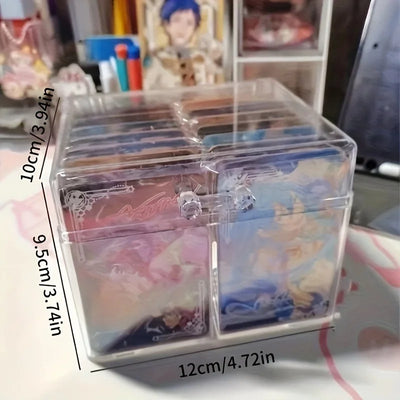 Two Compartments Card Storage Box for Collectible Cards