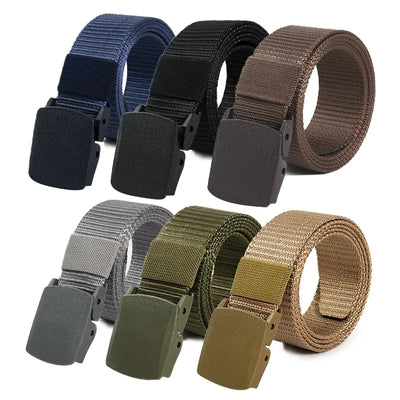 Unisex Tactical Belt with Buckle Adjustable Fit