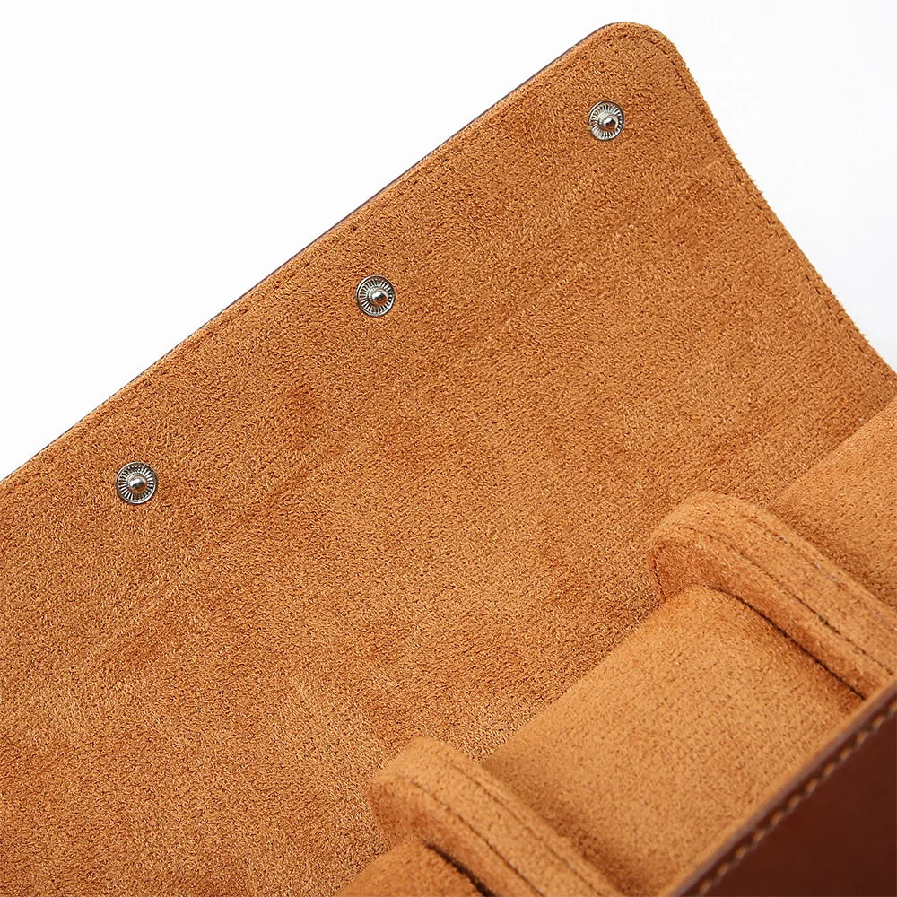 Watch Roll Three Slot Travel Case for Daily Use
