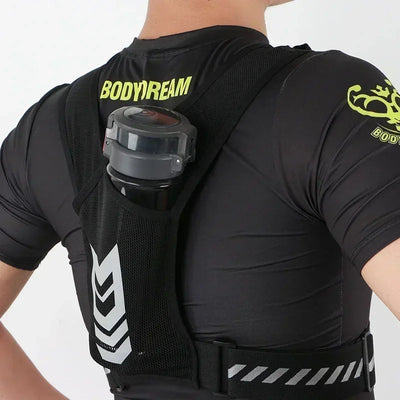 Reflective Running Backpack Vest with Phone Pocket