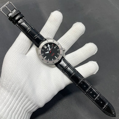 Automatic Diver Wristwatch with Luminous Dial and Bezel